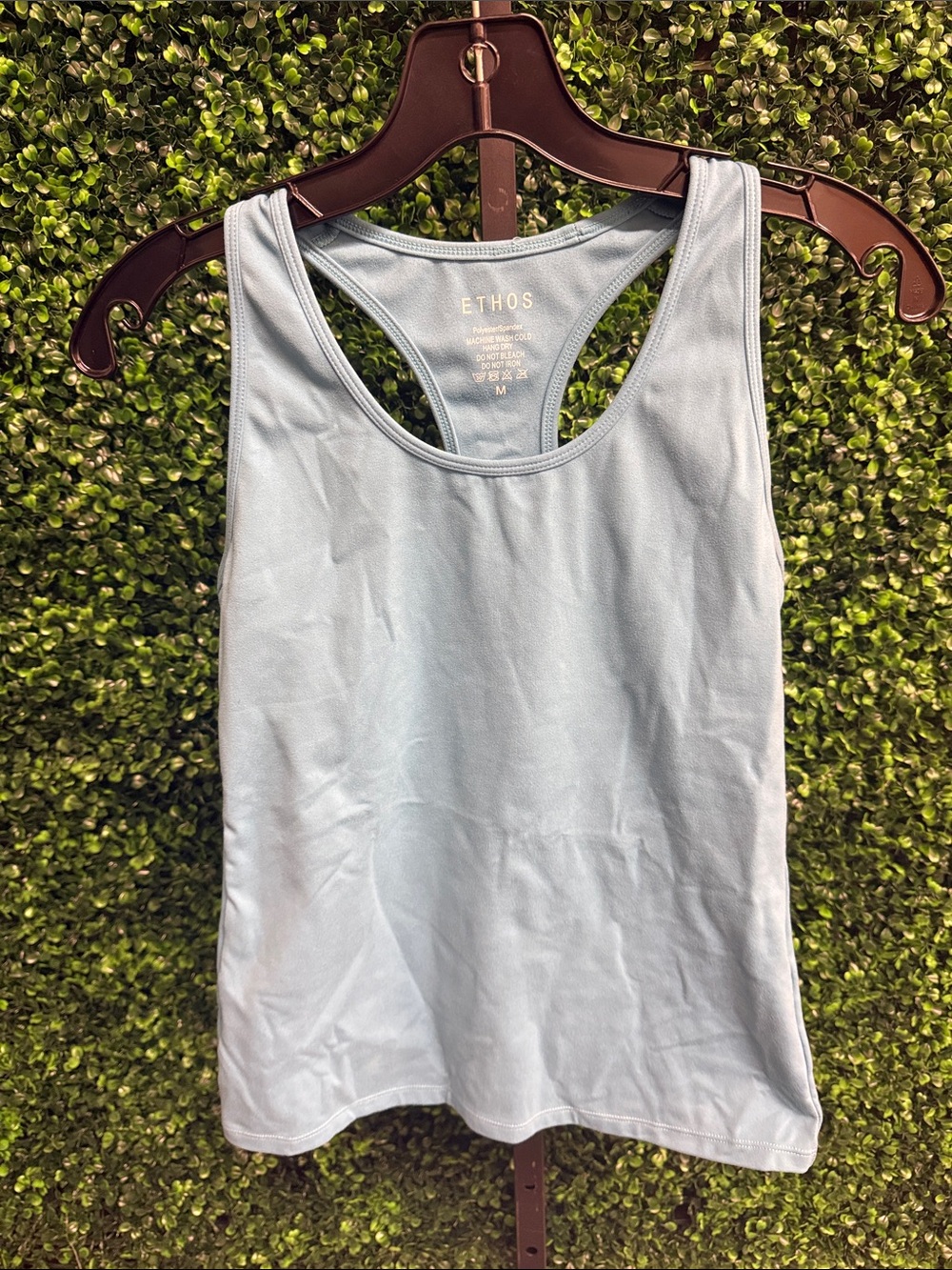 Ethos Light Blue Racerback Tank — Soft Everyday Layering